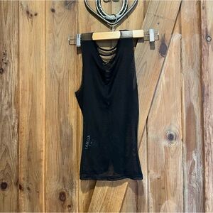 Black I am Gia mesh top